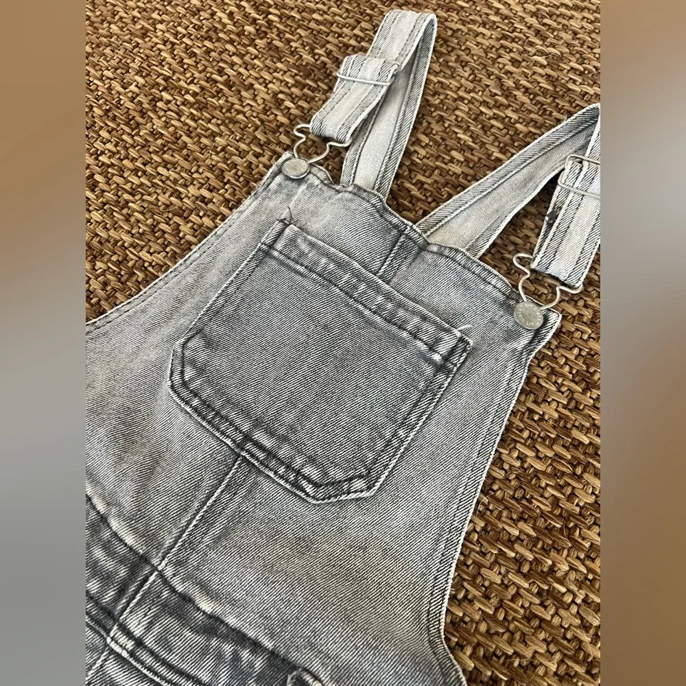 Brand New. Art Class gray Denim overall dress